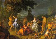 Michel-Ange Houasse Bacchanal oil painting